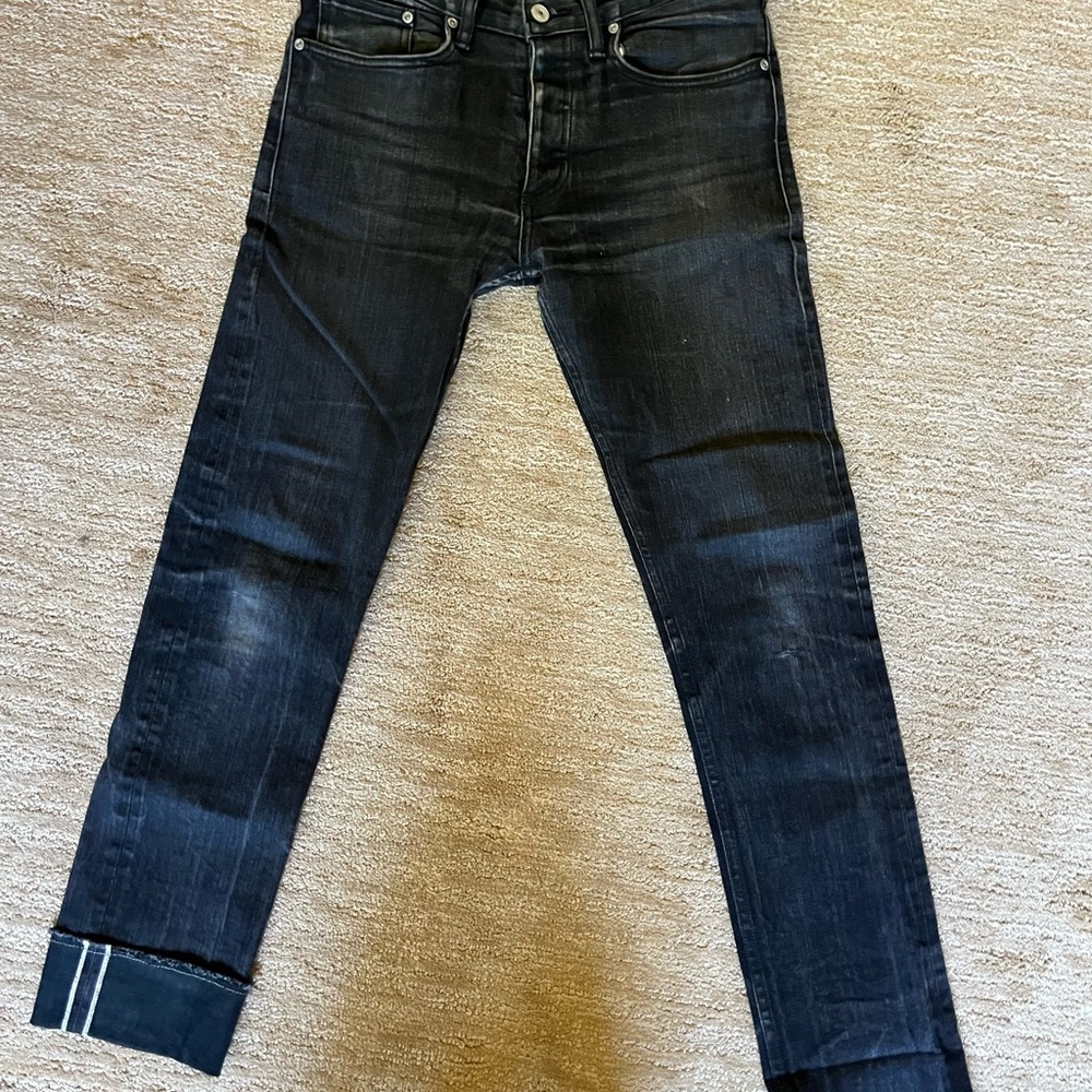 Men's Gustin Selvedge Black Denim Jeans